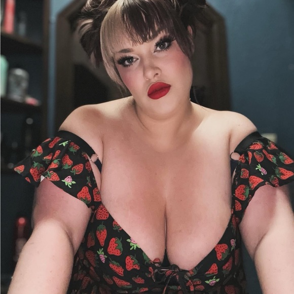 Cider Strawberry Print Sundress - Picture 3 of 3